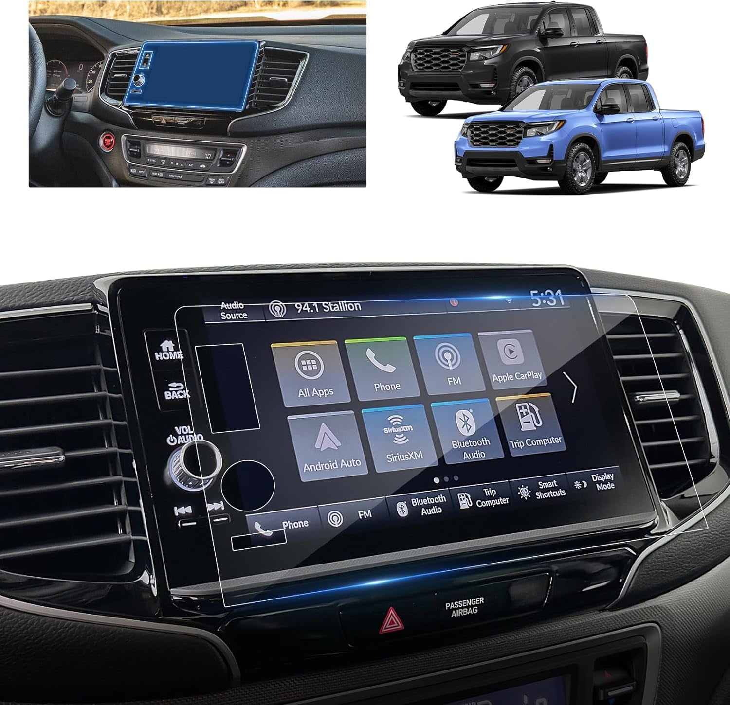 2024 F150 Lightning Screen Protector for 2022-2024 Ford F-150 Lightning Platinum/Lariat/Flash SYNC 4A 15.5In Electric Truck Accessories Tempered Glass Protective Film TRUCK DRIVER