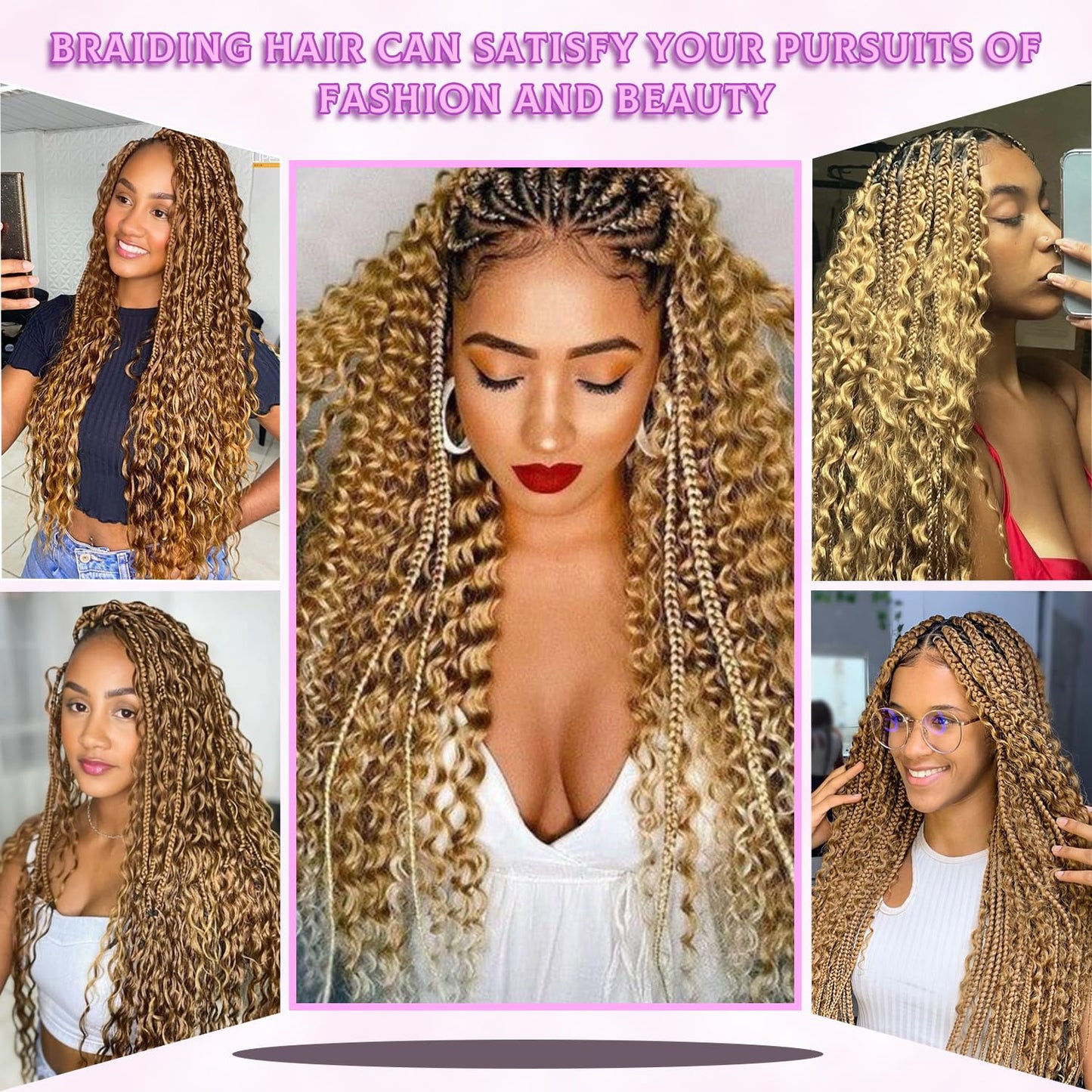 Human Braiding Hair 14Inch Water Wave Bulk Human Hair for Braiding 100G 2Bundle/Pack No Weft Human Hair Bundles for Braiding Micro Human Braiding Hair for Boho Braids（14Inch ，27#）