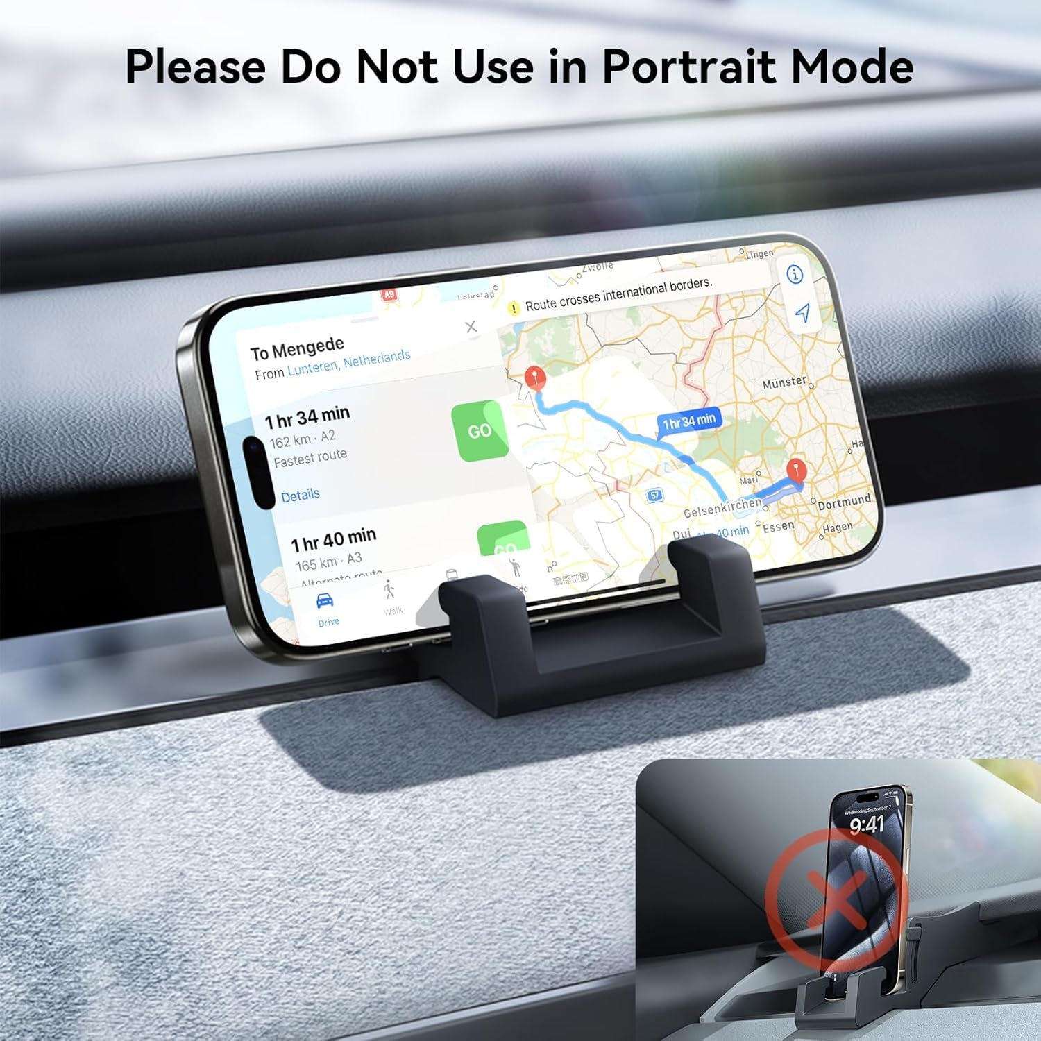 Silicone Phone Mount Holder for Tesla 2017-2023 Model 3 and 2020-2024 Model Y Dashboard Windshield Air Vent Hands Free Cell Phone Mount for Iphone Android Smartphone(Not Fit 2024 Model 3)