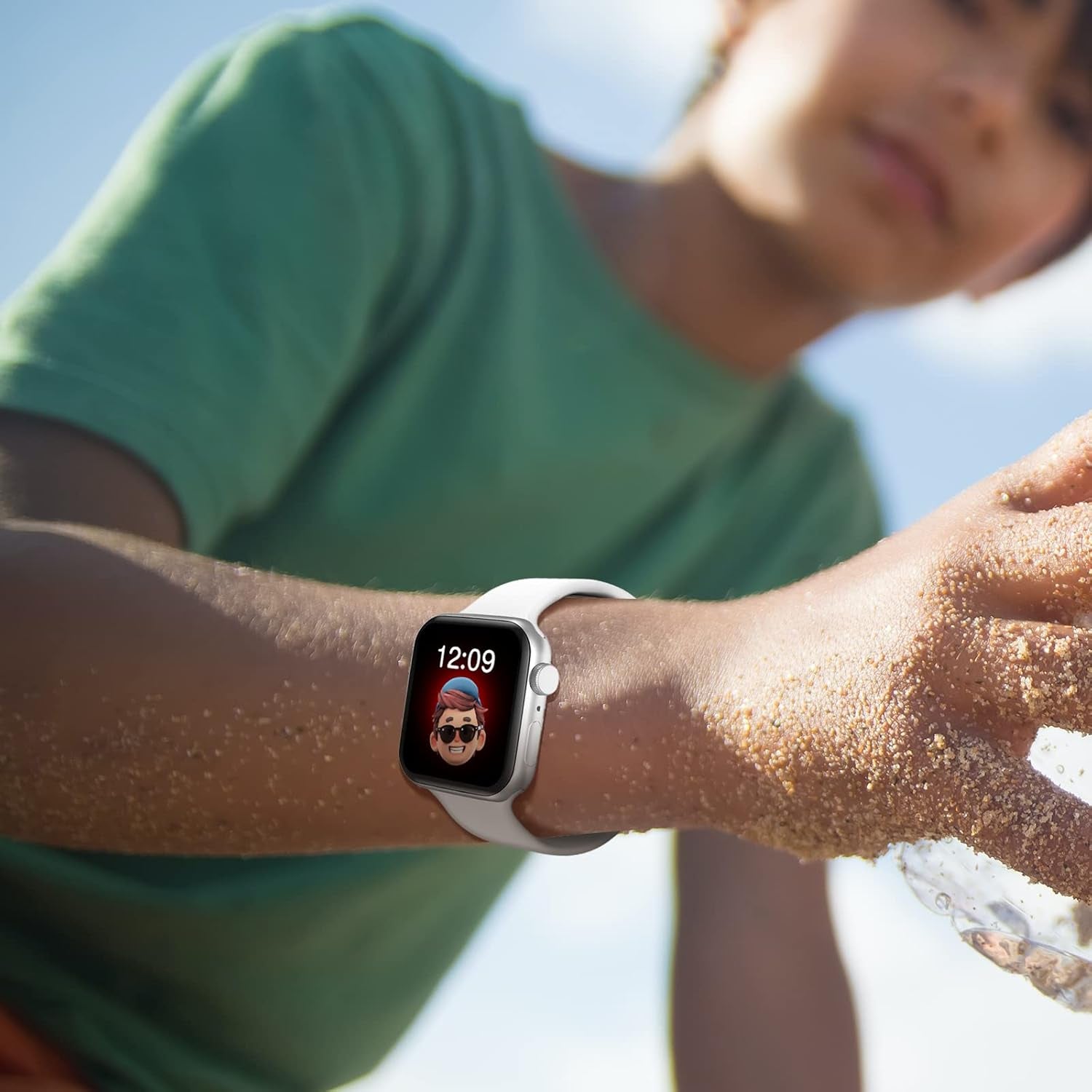 Sport Band Compatible with Kids Apple Watch Bands 49Mm 45Mm 44Mm 42Mm 41Mm 40Mm 38Mm, Soft Silicone Wristband Replacement Strap with Classic Clasp for Iwatch 9/Ultra/Se/8/7/6/5/4/3/2/1