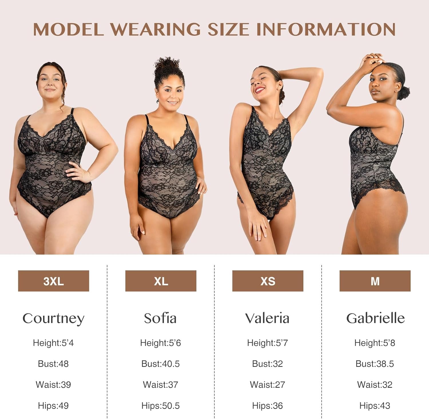 Lace Bodysuit for Women Tummy Control Shapewear V-Neck Sleeveless Tops Backless Camisole Jumpsuit