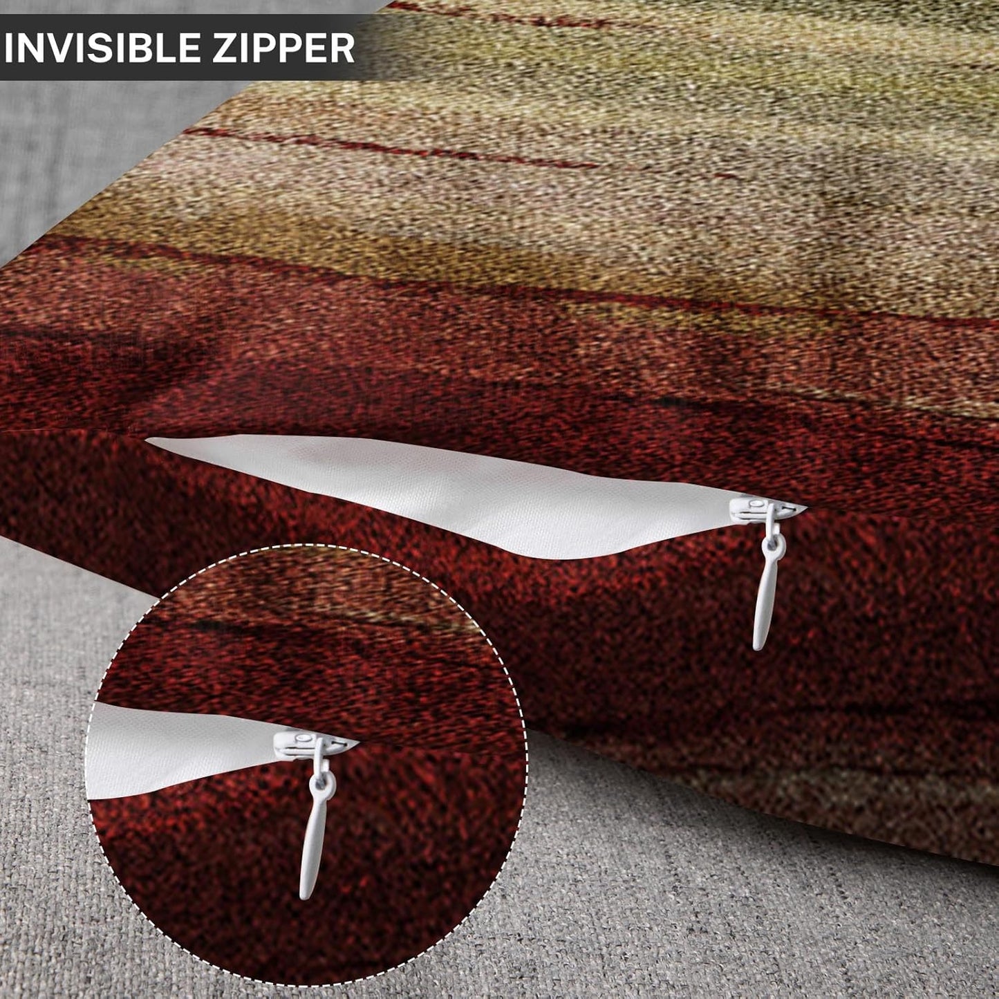 Set of 2 Throw Pillow Cover Western Tribal Geometric Brown Southwest Decorative Pillow Case Home Decor Square 18 X 18 Inch Pillowcase