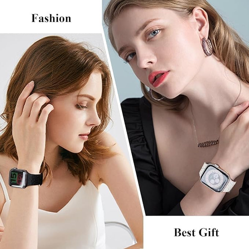 Cartoon Engraved Silicone Watch Band Compatible with Apple Watch Band 38Mm 40Mm 41Mm 42Mm 44Mm 45Mm 49Mm Designers Bands for I-Watch Series 8 7 6 5 4 3 2 2 SE Women Men