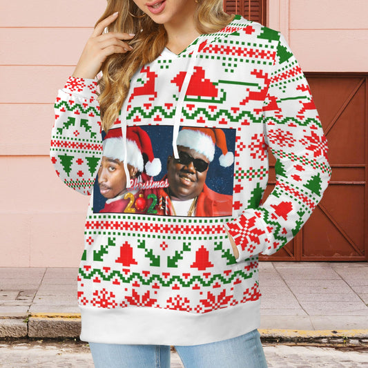 Biggie 2pac xmas hoodie