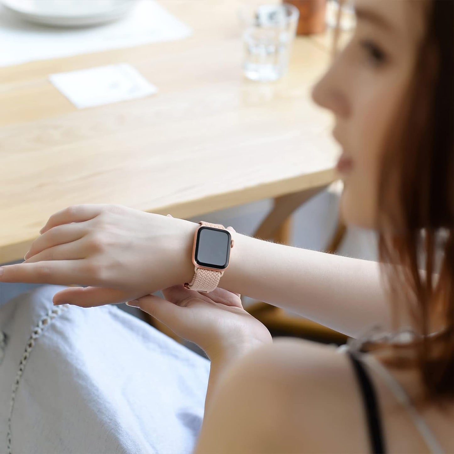 Braided Stretchy Band Compatible with Apple Watch Band 38Mm 40Mm 41Mm 42Mm 44Mm 45Mm 49Mm Women Men, Loop Wristband Compatible with Iwatch Ultra 8 7 6 5 4 3 2 1 SE