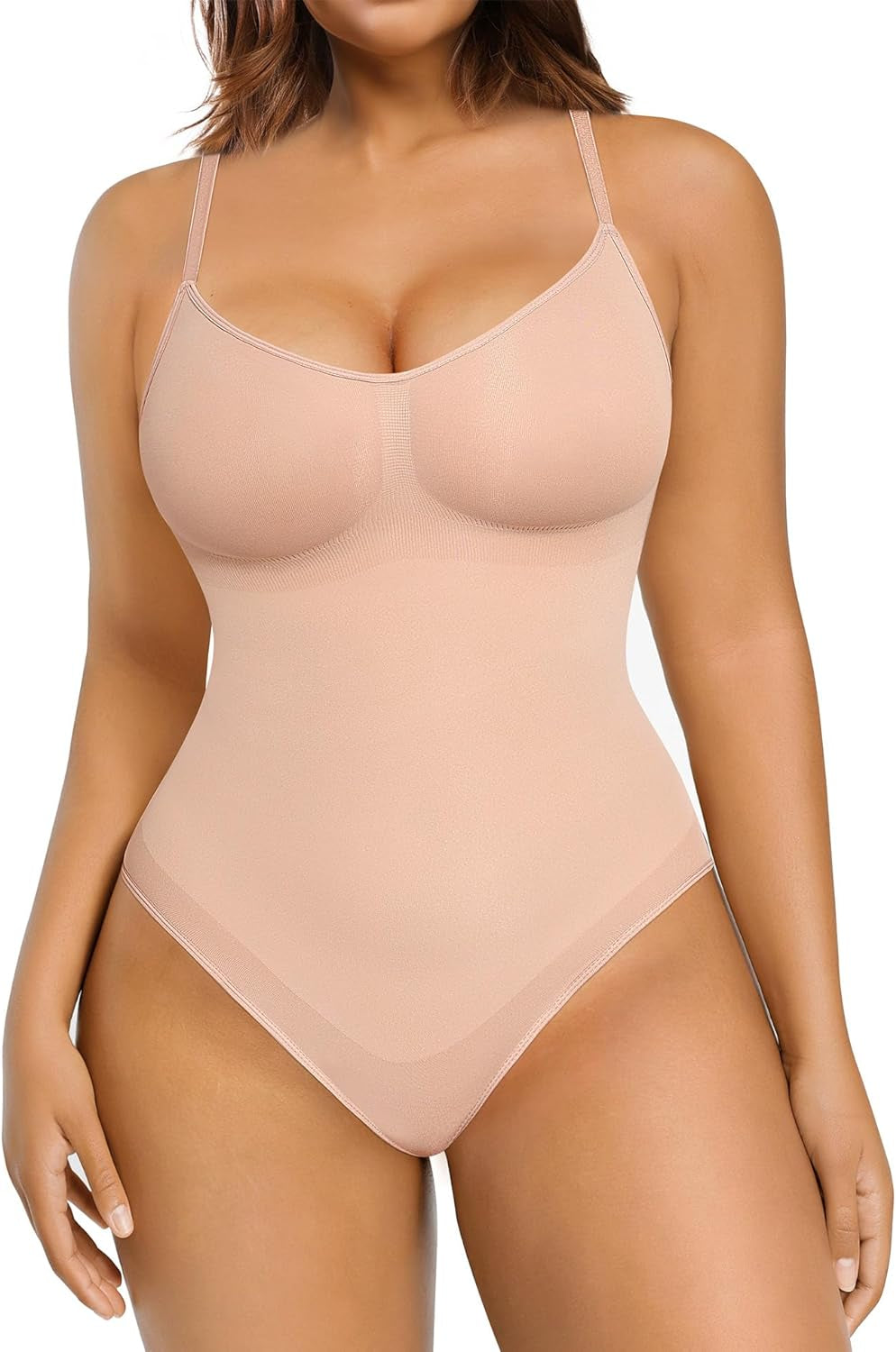 Shapewear Bodysuit Sculpting Tummy Control Body Shaper for Women Seamless plus Size Butt Lifting Shaper