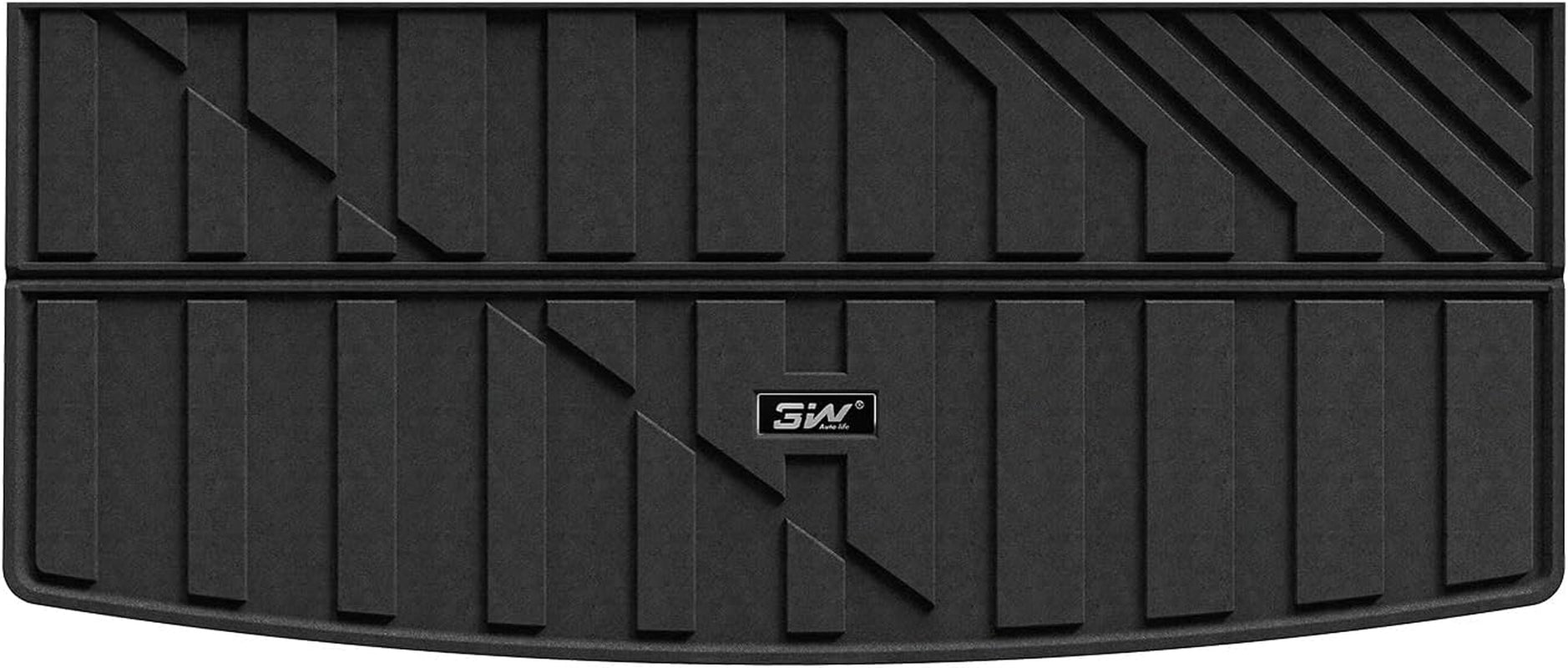 Floor Mats Fit for 2019-2024 2025 Chevy Silverado/Gmc Sierra Denali 1500 & 2020-2024 2025 GMC Sierra 2500/3500 HD Crew Cab TPE All Weather Floor Liner, Fit for 2Nd Row with Factory Carpeted Storage