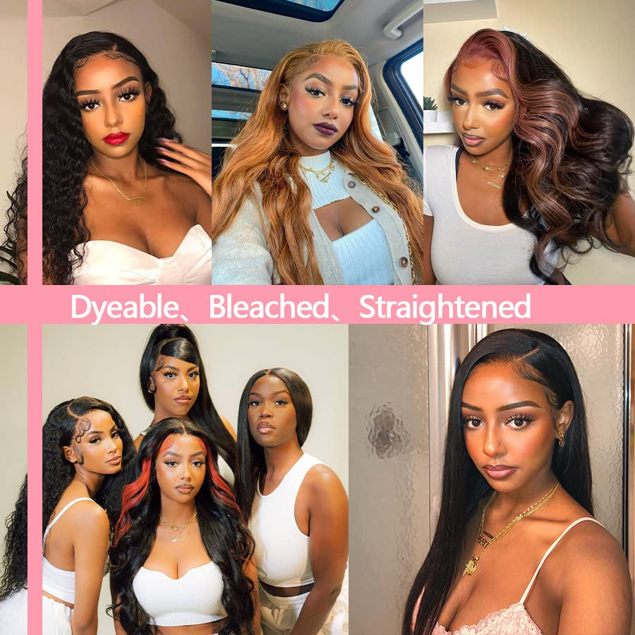5X5 Lace Closure Human Hair Transparent Lace Frontal Closure Pre Plucked with Baby Hair 100% Brazilian Virgin Hair 12 Inch 150% Density Free Part No Split Closure Natural Color (12 Inch)