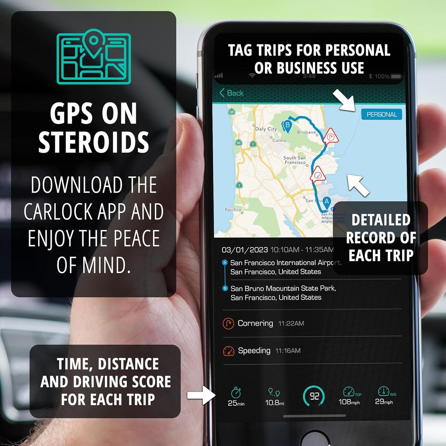 anti Theft Car Device - Real Time 4G Car Tracker & Car Alarm System. Comes with Device & Phone App. Tracks Your Car in Real Time & Notifies You Immediately of Suspicious Behavior.Obd Plug&Play TRUCK DRIVER