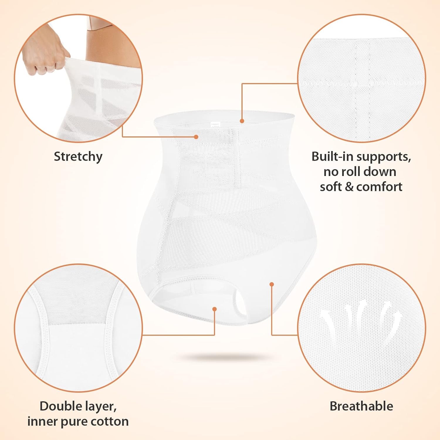 Tummy Control Shapewear for Women High Waisted Shapewear Panty Firm Control Soft Comfy Body Shaper for Women