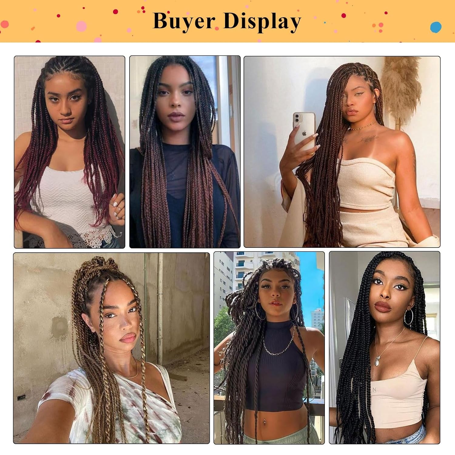 Braiding Hair Pre Stretched - 26 Inch Pre Stretched Braiding Hair 1B/30 Braiding Hair 8 Packs Ombre Braiding Hair for Black Women (26 Inch(8Packs), 1B/30)