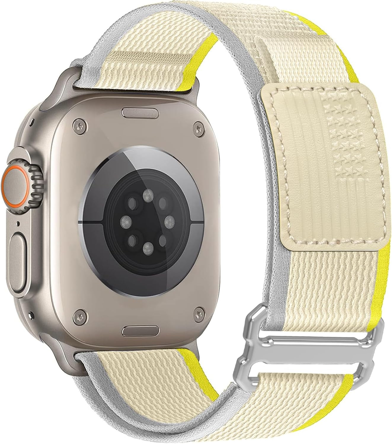 Trail Loop Nylon Band - Compatible with Apple Watch Ultra 2 Band/Ultra Band 49Mm 45Mm 44Mm Men Women, Braided Elastic Weave Sport Strap for Iwatch Ultra 2, Iwatch Ultra Series 10 46Mm SE/9/8/7/6/5/4