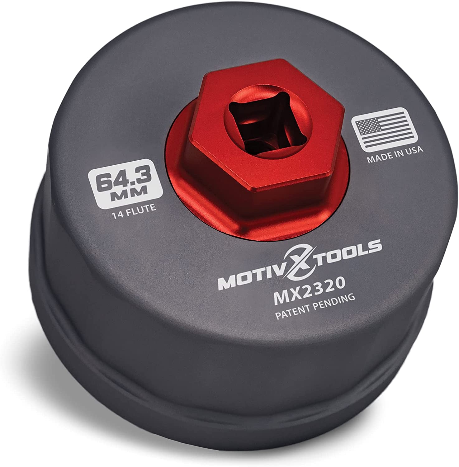 Oil Filter Wrench for Toyota Camry, Tundra, Tacoma, 4Runner, RAV4 and More - 64Mm 14 Flute Precision CNC Machined Aluminum Oil Filter Removal Tool