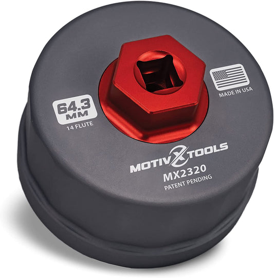 Oil Filter Wrench for Toyota Camry, Tundra, Tacoma, 4Runner, RAV4 and More - 64Mm 14 Flute Precision CNC Machined Aluminum Oil Filter Removal Tool