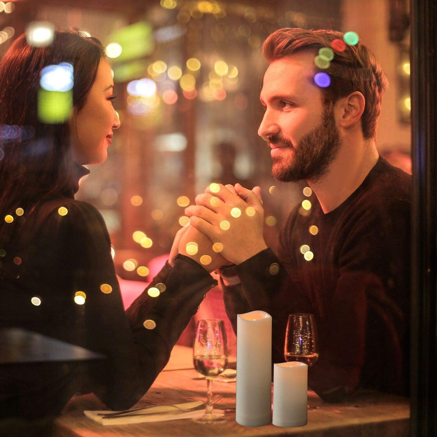 Flameless LED Candles with 10-Key Remote & Timer, Outdoor Indoor Waterproof Battery Operated Candles for Home/Birthday/Wedding/Holiday Décor, Exquisite Set of 12 (D2.2'' X H4''/5''/6''/7'')