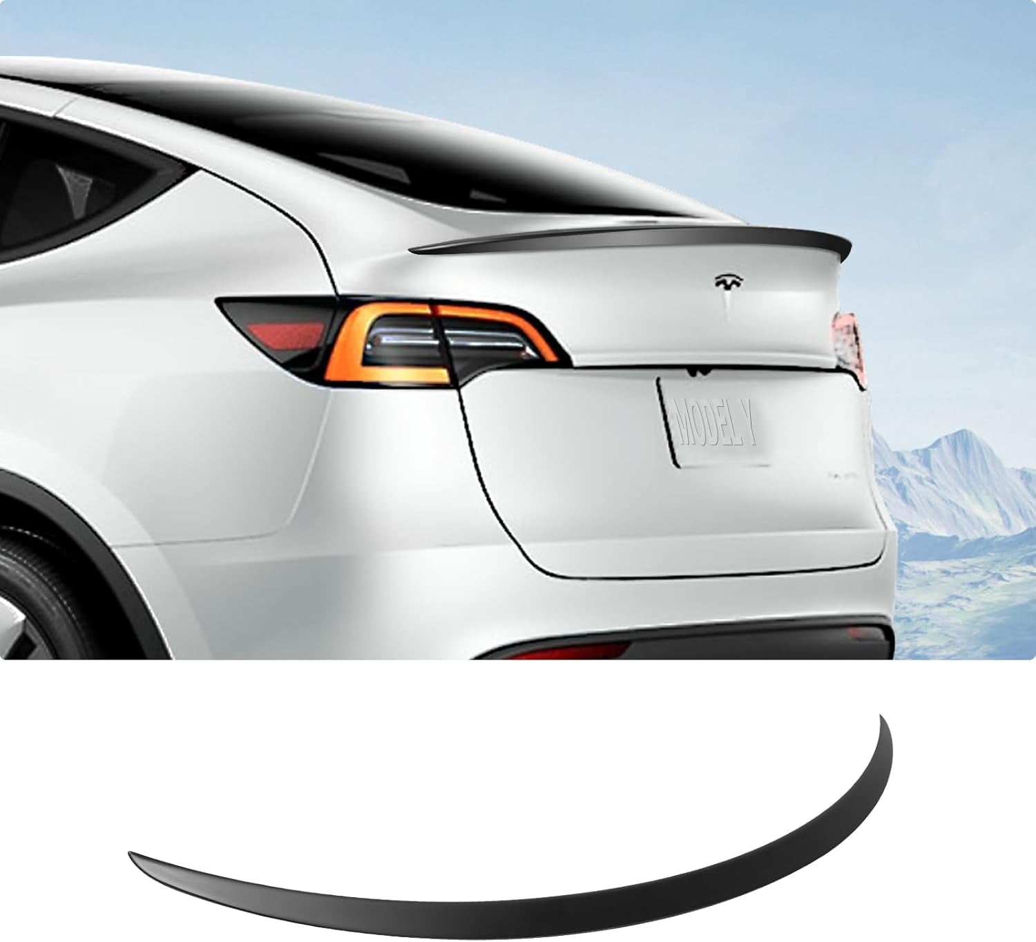 Spoiler for Tesla Model Y Rear Spoiler Wing ABS Material OEM Rear Trunk Lip Model Y Accessories Matte Black Custom Fit 2020-2025