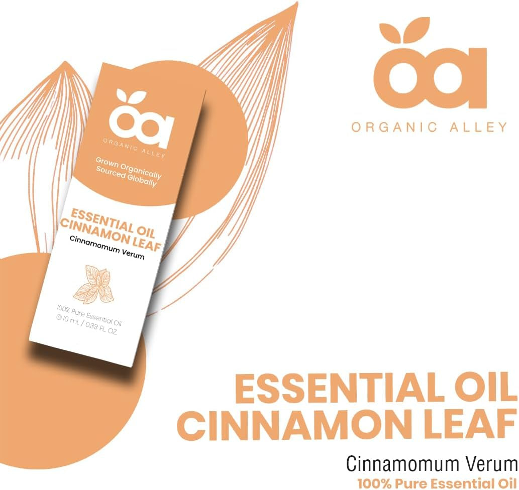 Cinnamon Leaf Essential Oil by  | 100% Pure & Natural Cinnamomum Verum Essential Oil | Perfect for Aromatherapy & Home Fragrance (0.33 Fl Oz, Cinnamon Leaf) TLBH