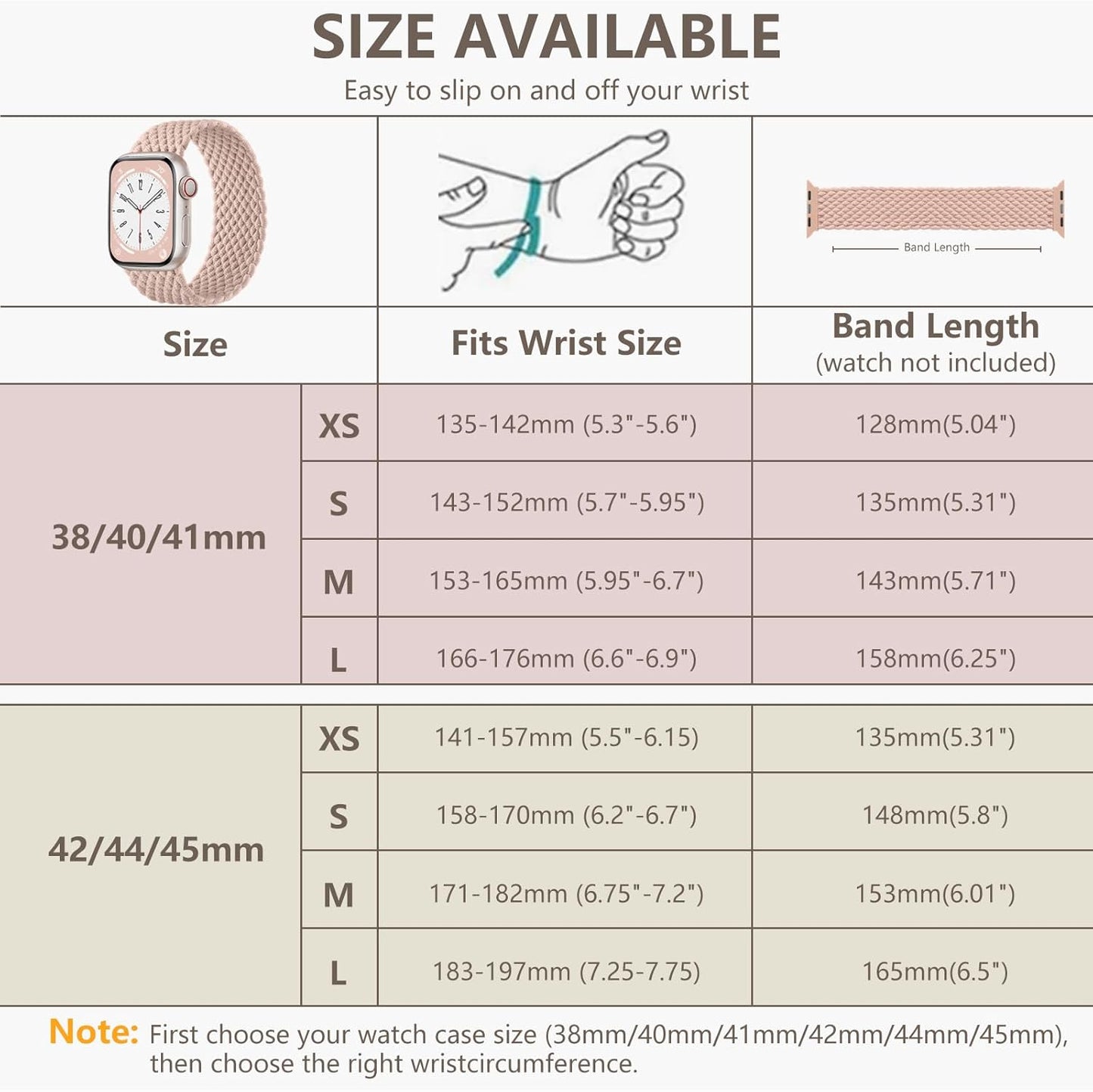 Braided Solo Loop Compatible with Apple Watch Series 10 Band 42Mm 41Mm 40Mm 38Mm Women, Adjustable Stretchy Nylon Solace Band Elastic Sport Wristband Strap for Iwatch Series 9 8 7 6 5 4 3 2 1