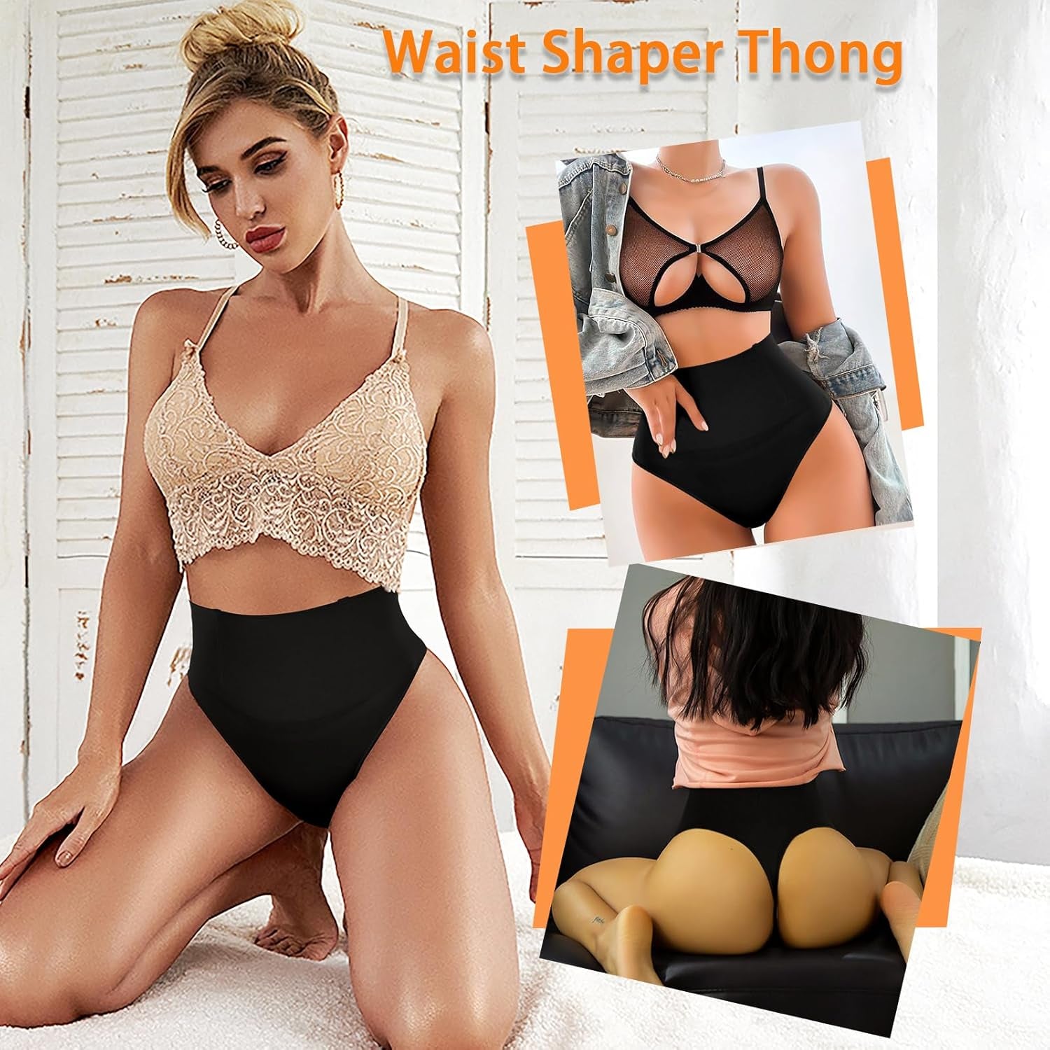 Tummy Control Thong Shapewear for Women Seamless Shaping Thong Panties Body Shaper Underwear