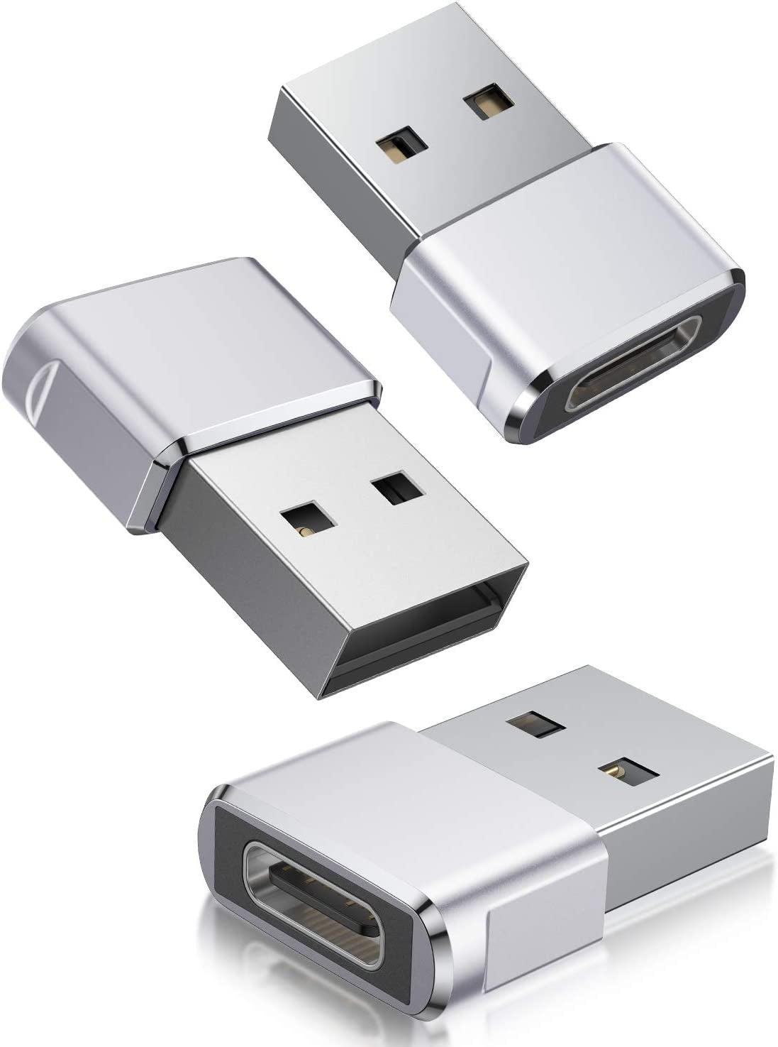 USB to USB C Adapter,Iphone 16 16E 15 Pro Max Charger Adapter 3Pack,Usbc Female to USB a Male,Type C OTG Converter for Apple Watch Iwatch 10 9 Se,Airpod,Ipad Mini Air,Samsung Galaxy S25 S24