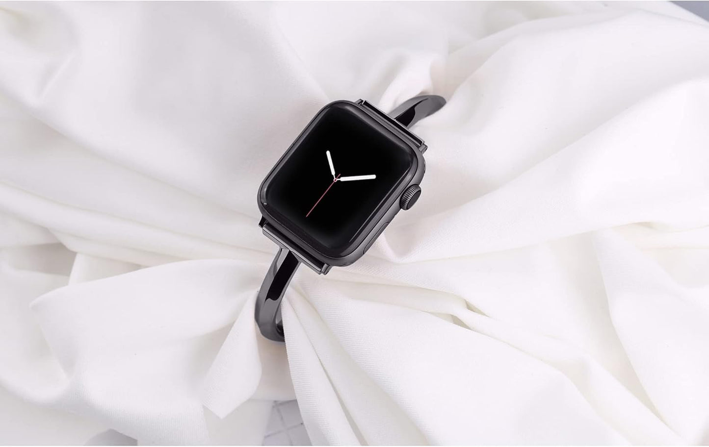 Stainless Steel Band Compatible with Apple Watch Band 38Mm 40Mm 41Mm 42Mm 44Mm 45Mm Iwatch SE Series 9 8 7 6 5 4 3 2 1, Slim Versatile Bangle Bracelet for Women