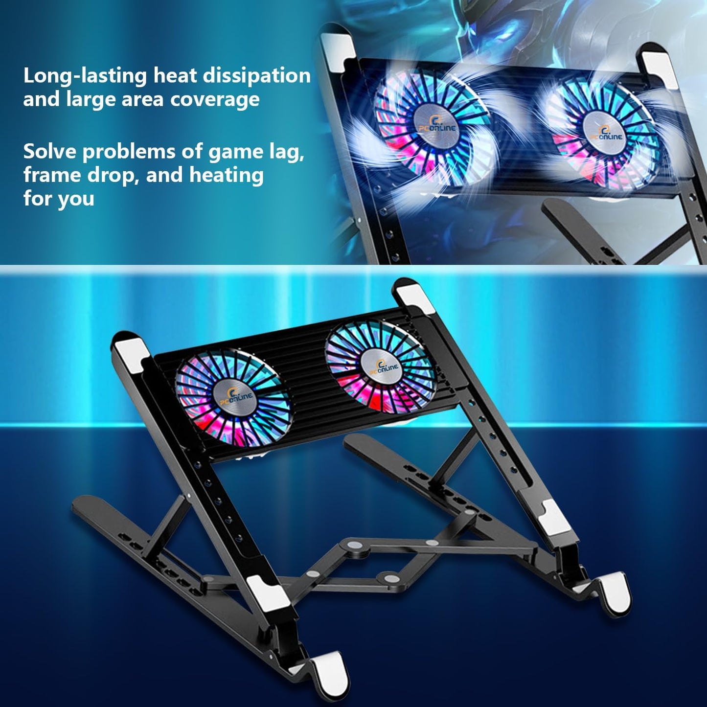 LOQ Ai-Powered Gaming Laptop, 15.6 FHD 144Hz, Intel I5-12450Hx, NVIDIA Geforce RTX 2050, 32GB DDR5 RAM, 1TB SSD, Touchpad, Bundle with PCO Notebook Folding Radiator, Laptop Cooler