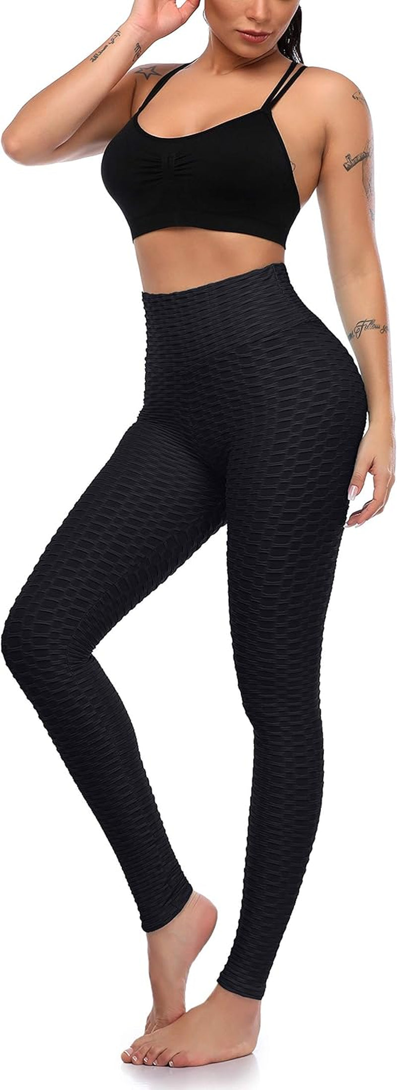 Butt Lifting Leggings for Women Yoga Workout Gym High Waisted plus Size Soft Tummy Control Pants