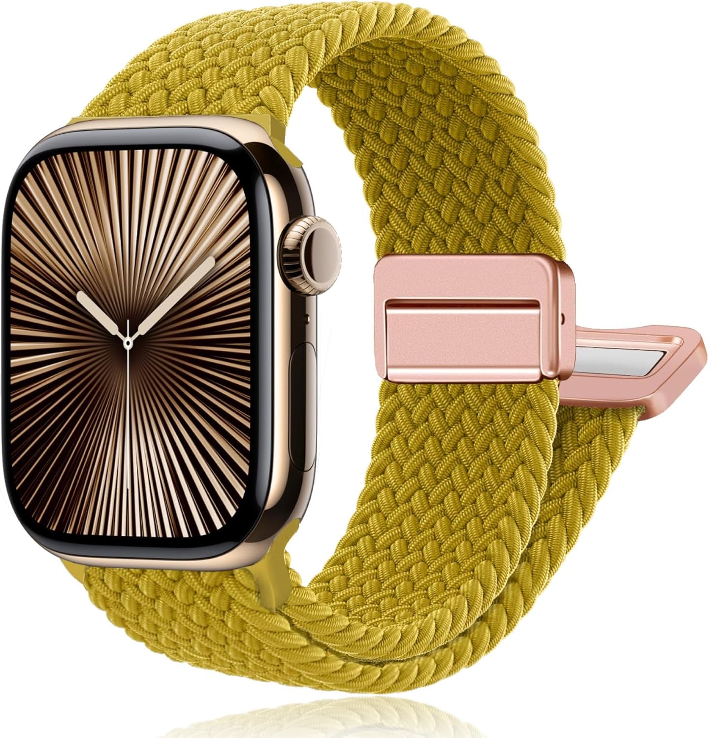 Magnetic Braided Stretchy Loop - Compatible with Apple Watch Band 42Mm 46Mm 40Mm 41Mm 44Mm 45Mm 38Mm Ultra/2 49Mm Women Men,Elastic Woven Fabric Nylon Strap for Iwatch Ultra Series 10 9 8 7 6 5 4 3 SE