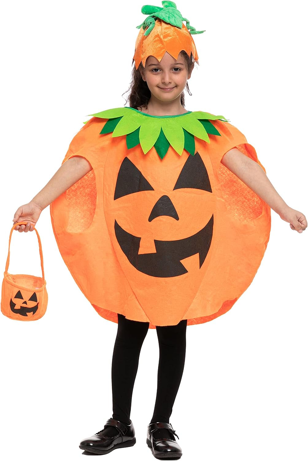 Unisex Big Pumpkin Costume for Kids Toddles Child Halloween Dress up Themed Party