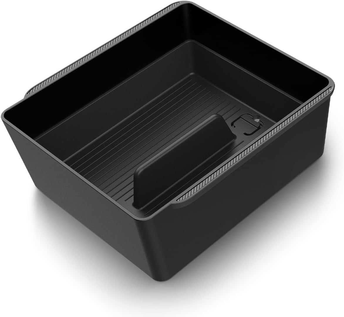 Center Console Organizer Tray(Carbon Edition) Designed for Tesla Model 3 2024 Refresh with Smooth Slide Technology