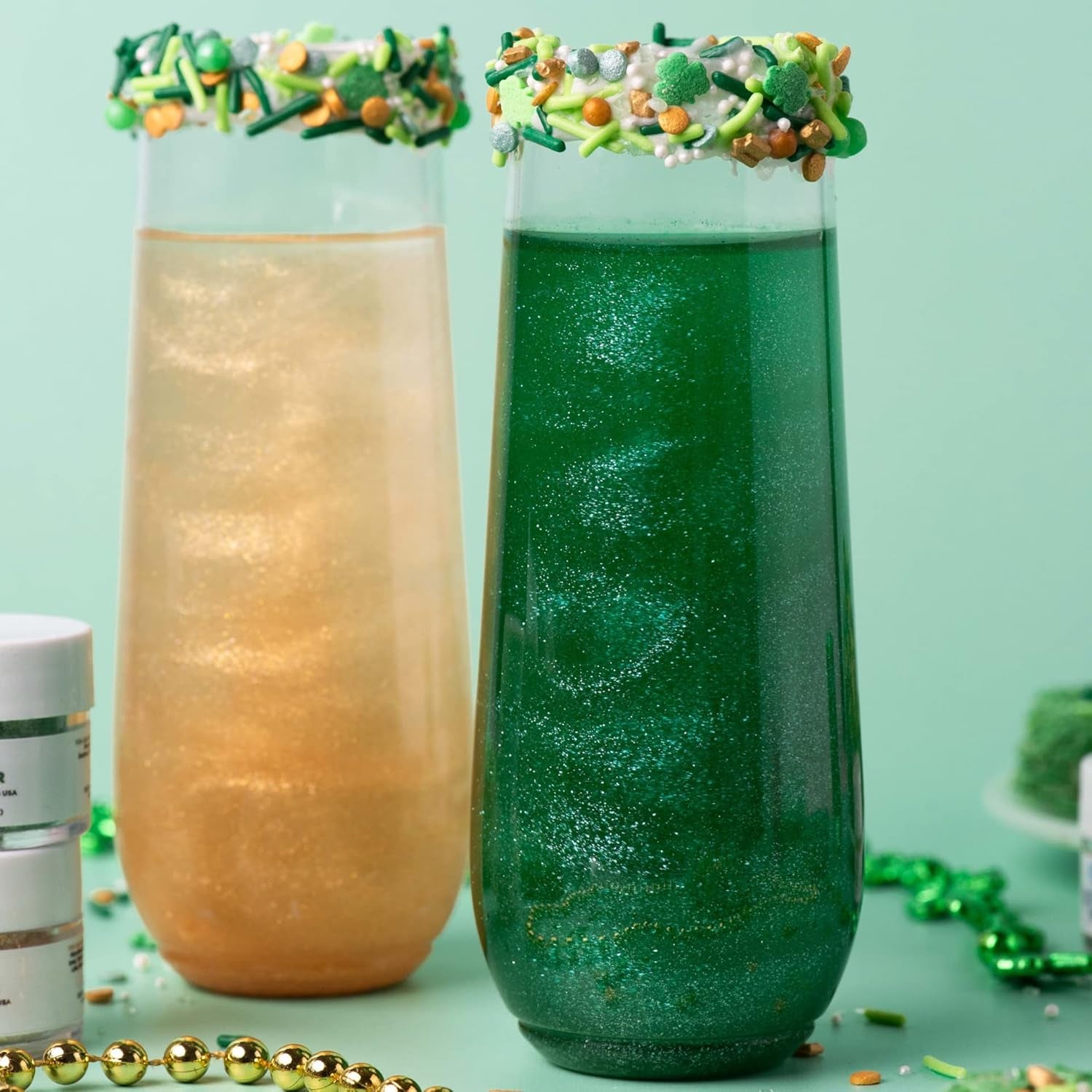 Sprinkles, St. Patricks Day, Edible Sprinkle Mix, Perfect for Cake Decorations, Baking, Ice Cream, Cookies, Cupcake Topper, 6 Ounces (Leprechaun)