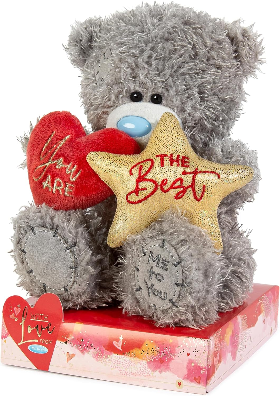Me to You Tatty Teddy 'You Are the Best' 15Cm Bear - Official Valentine'S Day Collection, Grey UK UK