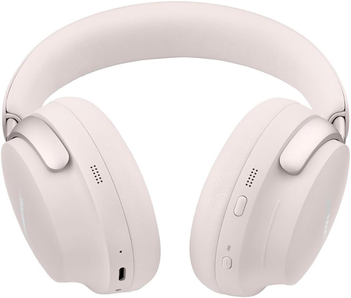 Quietcomfort Ultra Wireless Noise Cancelling Headphones with Spatial Audio, Over-The-Ear Headphones with Mic, up to 24 Hours of Battery Life (White Smoke)