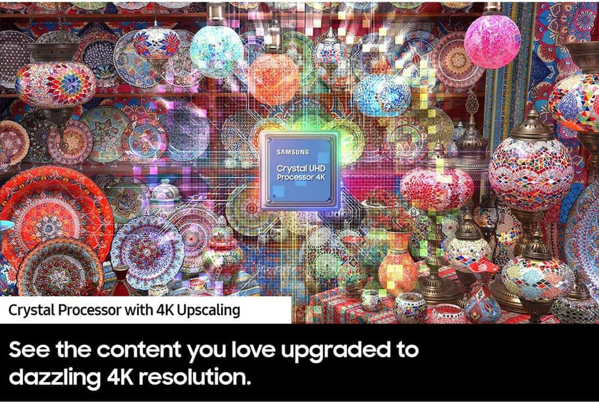 UN43CU7000FXZA 43 Inch Crystal UHD 4K Smart TV 2023 Bundle with 2 YR CPS Enhanced Protection Pack