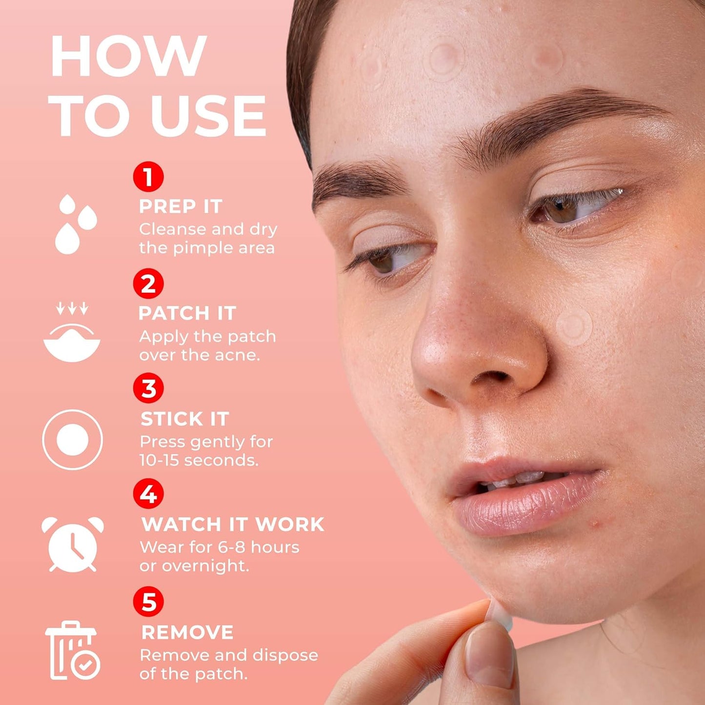 Micro Needle Pimple Patch (18 Pack) - Hydrocolloid Micropoint Pimple Patch for Acne & Cystic Pimples, Eliminate Pimples Overnight, Microdart Pimple Patch, Micro Dart Pimple Patches