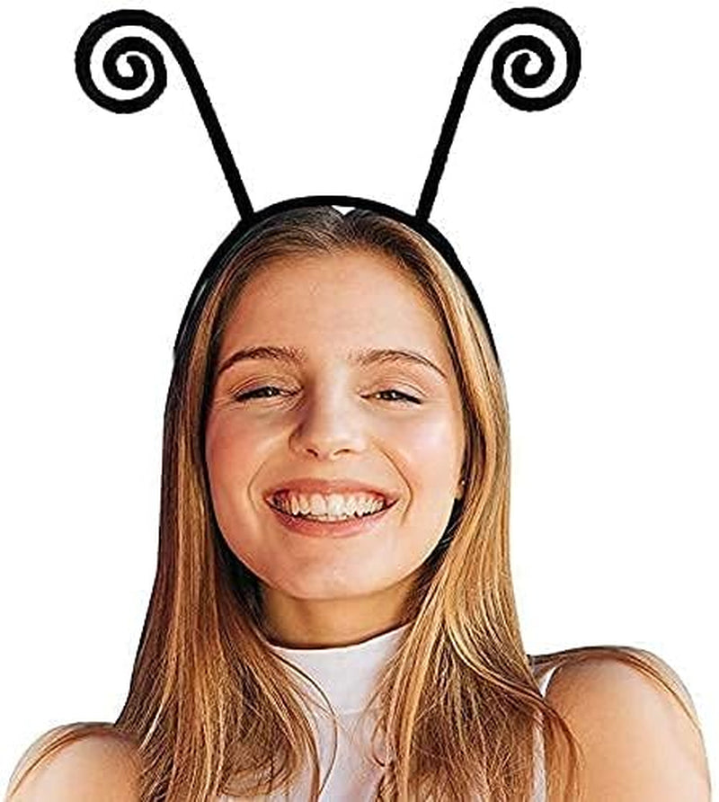 Butterfly Antenna Headband for Girls Women Bug Antenna Headband Black Velvet Headband for Halloween Cosplay Costume Accessory