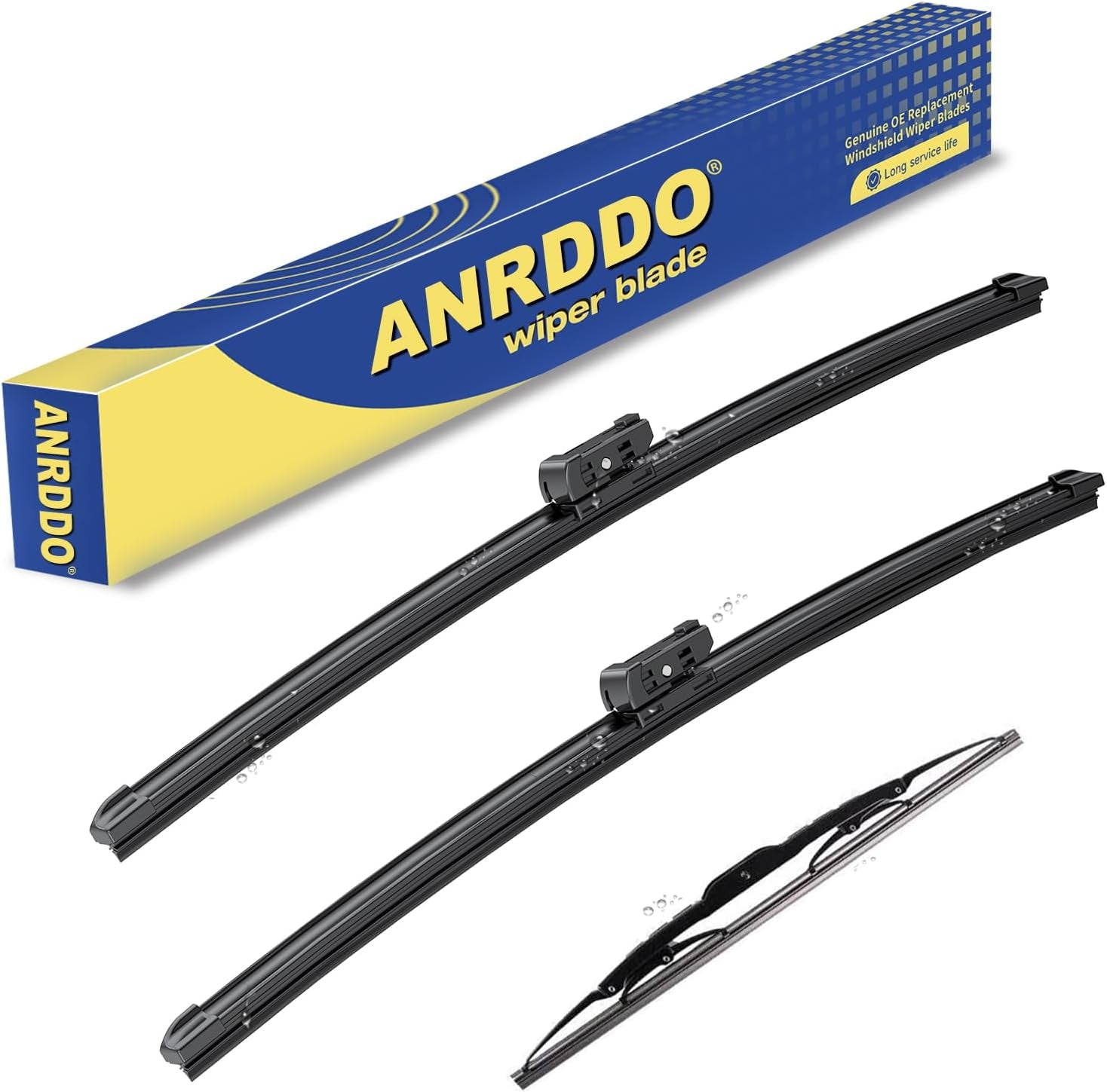 3 Wipers Factory Replacement for Toyota Rav4 2013-2018 Original Equipment Windshield Wiper Blades Set 26"+16"+10" (Set of 3)
