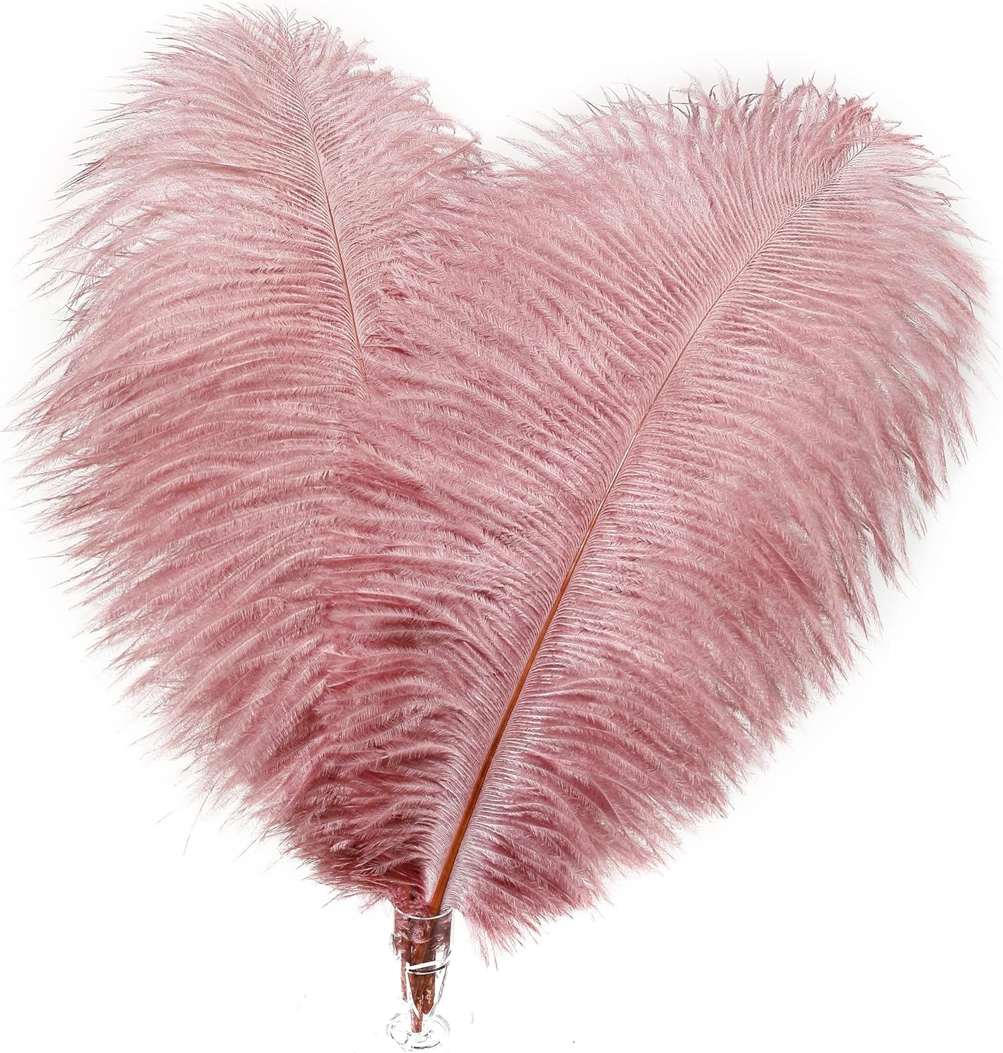 Pink Craft Ostrich Feathers - 30Pcs 8-10 Inches for Christmas Tree Decorations, Thanksgiving Craft,Feather Mask,Hat(Lotus Pink)
