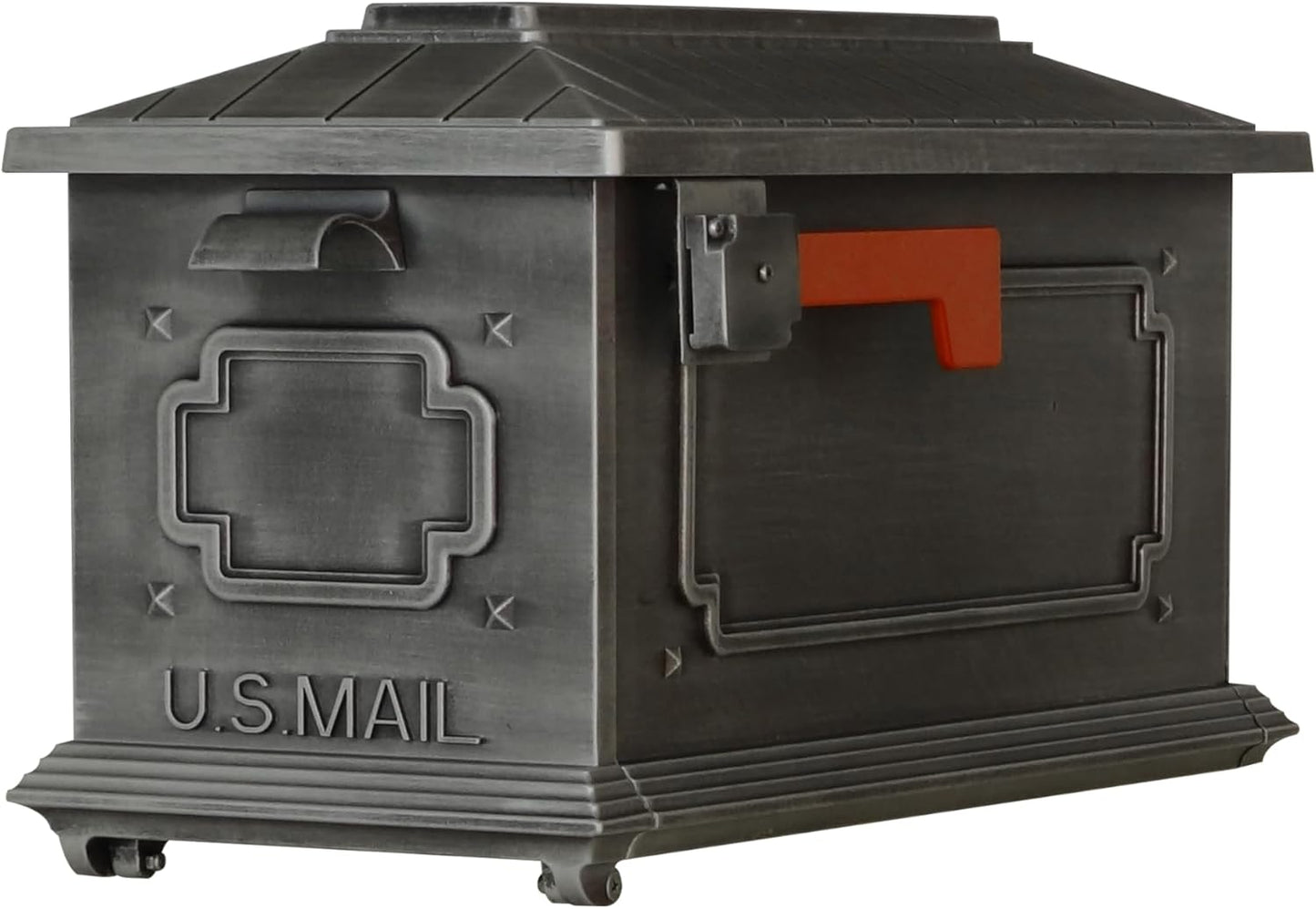 Special Lite Kingston Curbside Mailbox - Black Aluminum Mailbox for Post Mount - SCK-1017-BLK