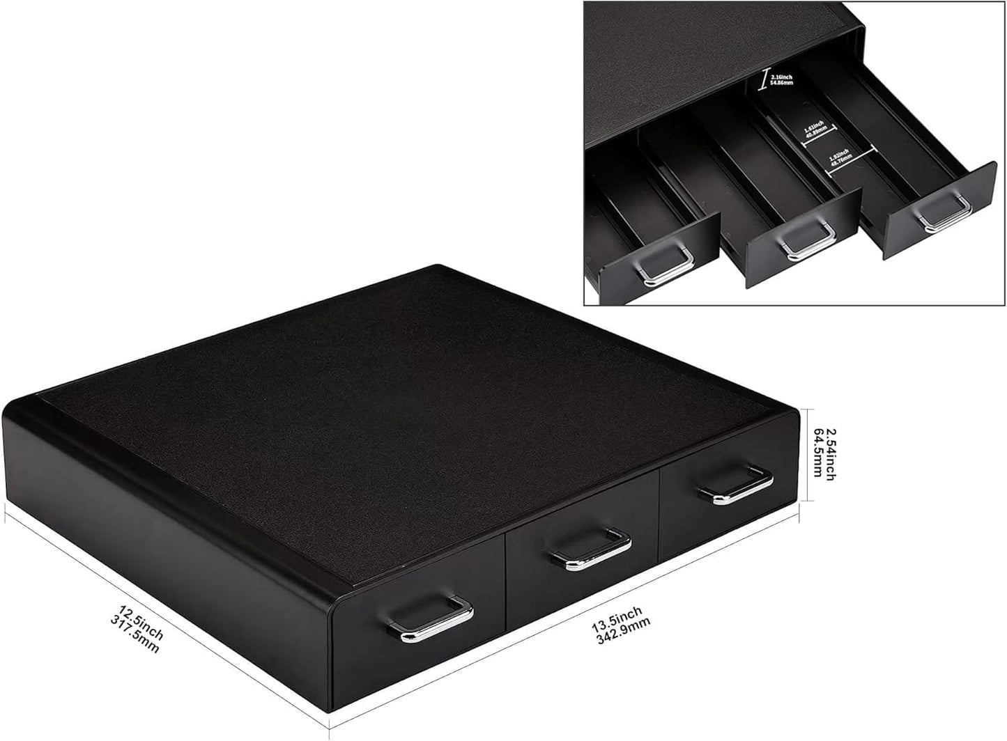 Coffee Pod Storage Organizer Drawer for K-Cup Pods, 36 Pod Capacity, Black