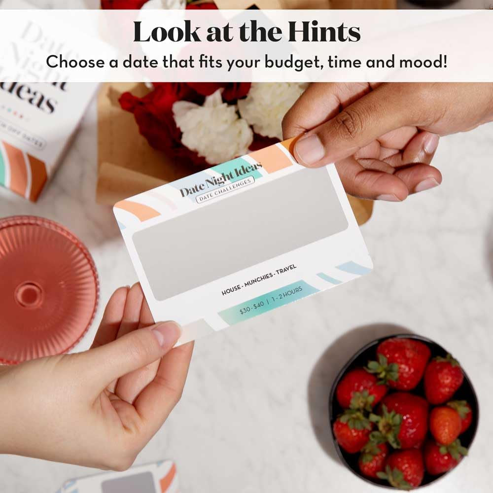 Romantic Couples Valentines Day Gifts for Her, Him - Fun & Adventurous Scratch off Date Night Ideas Card Game - Birthday Gifts for Boyfriend, Girlfriend, Wife, Husband, Engagement or Anniversaries