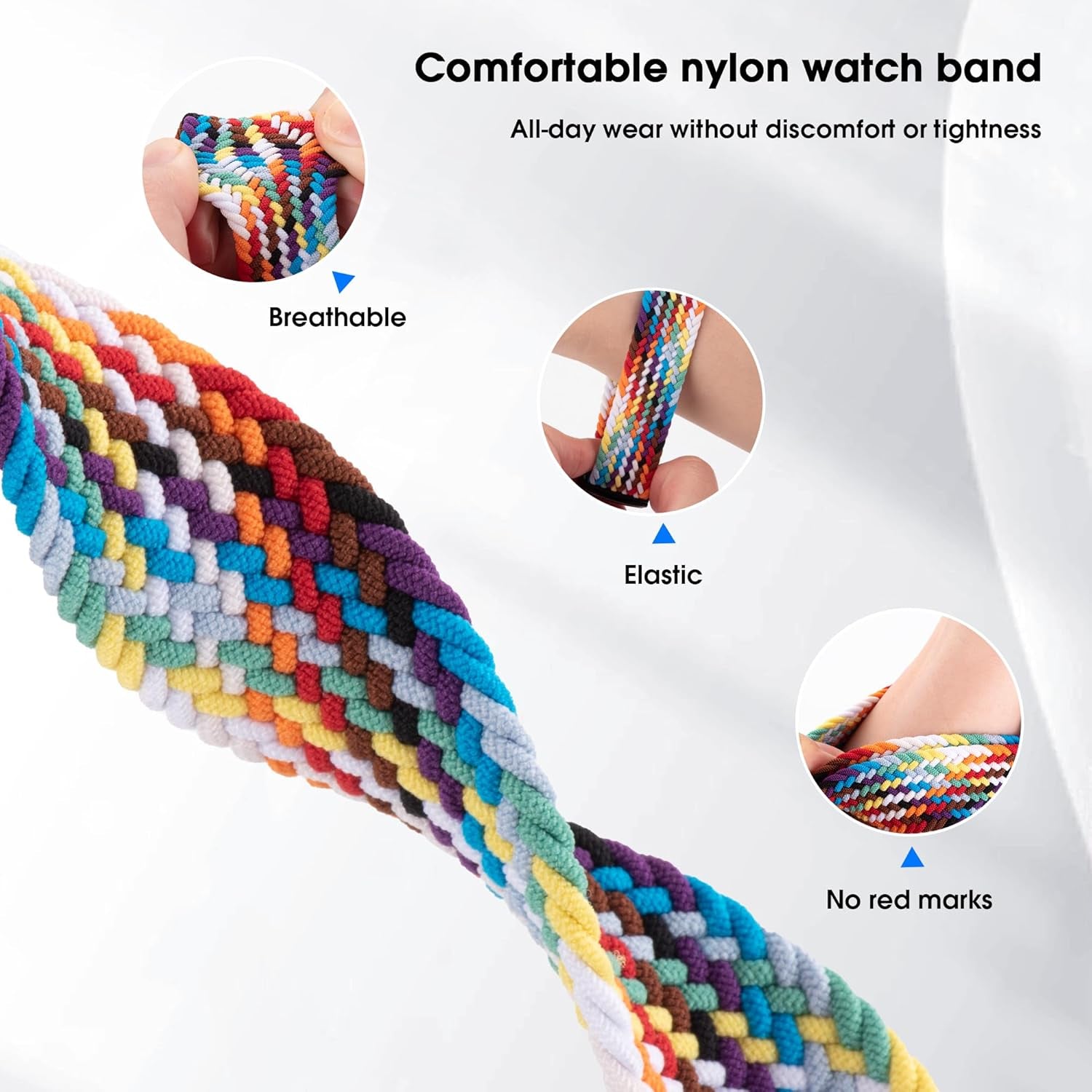 Magnetic Stretchy Watch Band Compatible for Apple Watch Band 38Mm 40Mm 41Mm,Comfortable Adjustable Straps Wristbands for Iwatch Series 9 8 7 6 5 4 SE 3 2 1 Ultra 1 2 Women Men,Black&Army Green