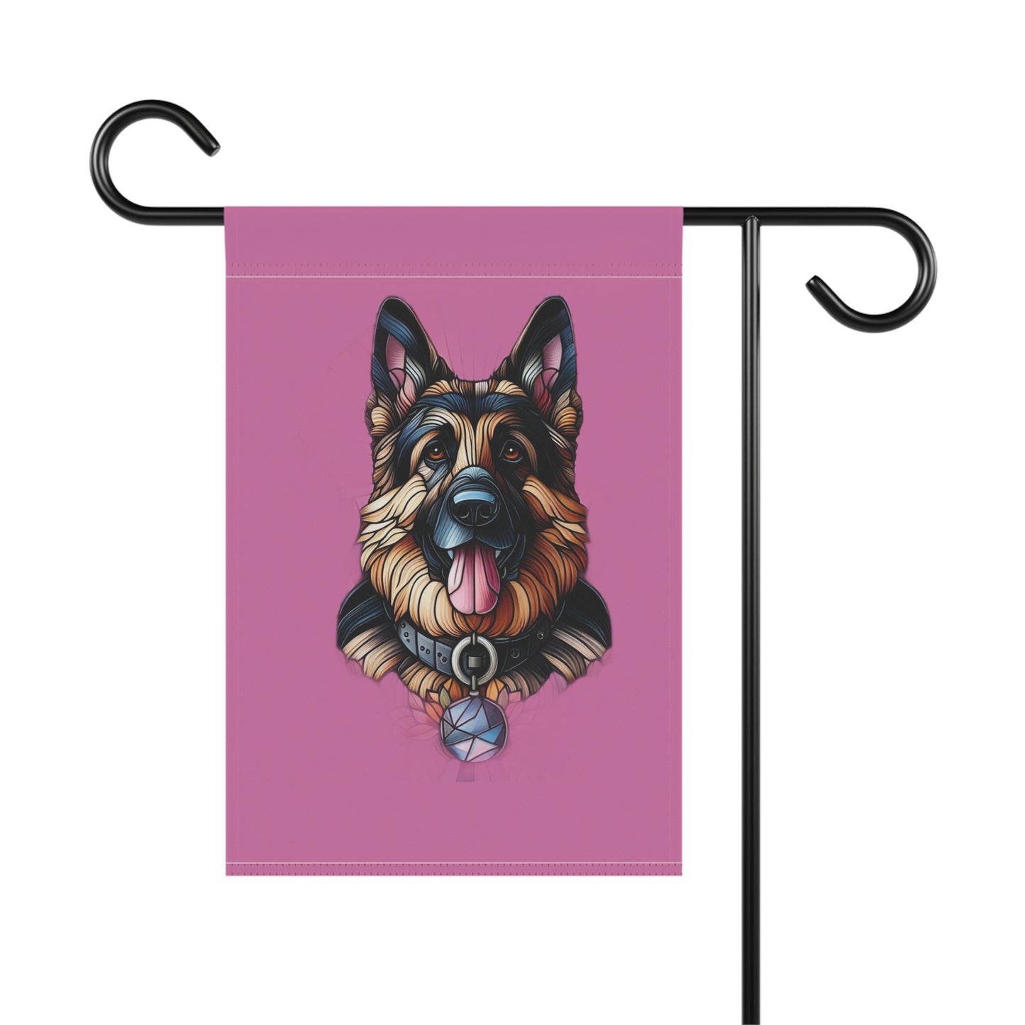 Custom German Shepherd Garden Banner - Colorful Pet Decor