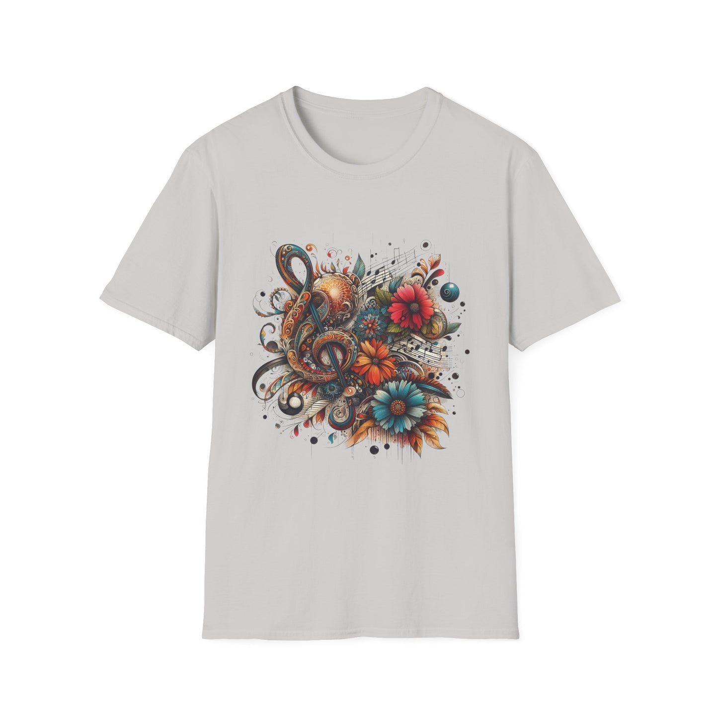 Angie Stone inspired Colorful Artistic Floral Unisex T-Shirt - Graphic Tee for Art Lovers