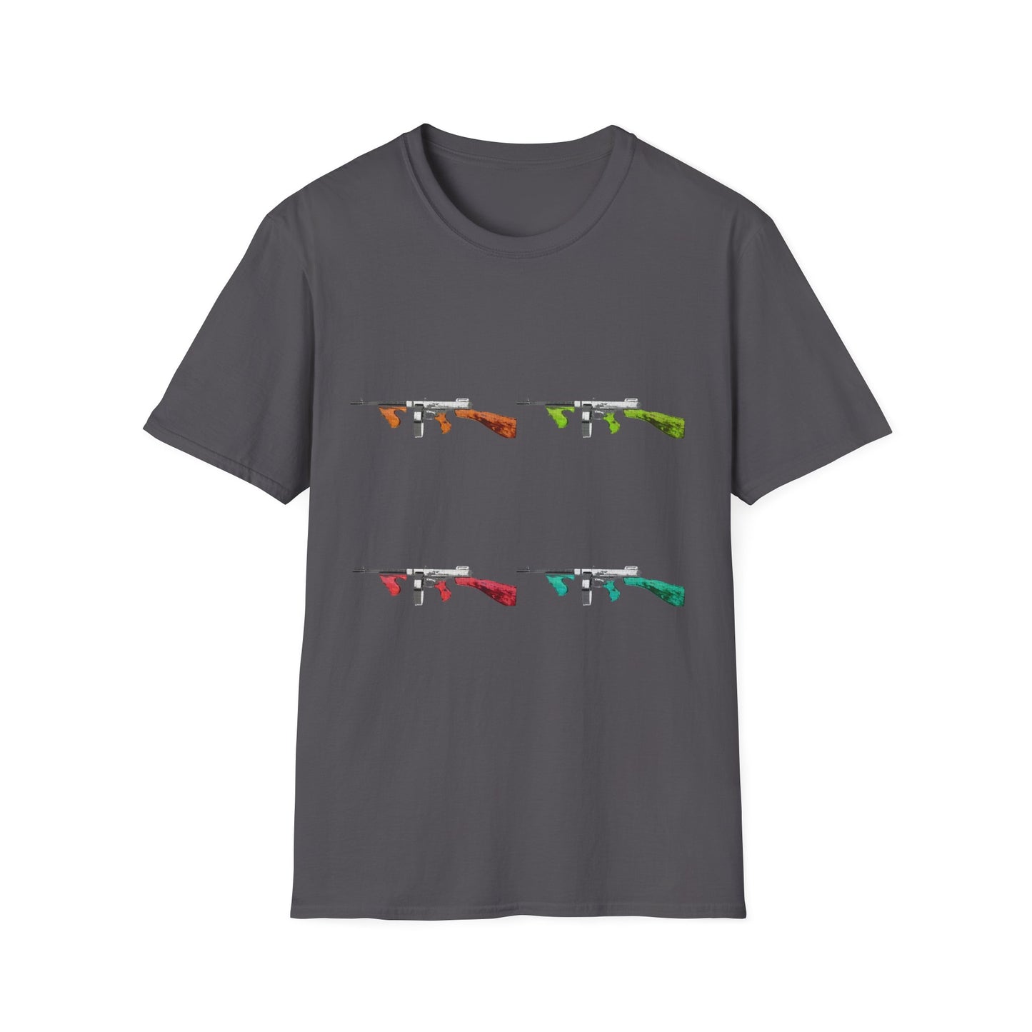 Thompson submachine gun TOMMY GUN M1928  POP ART Unisex Softstyle T-Shirt