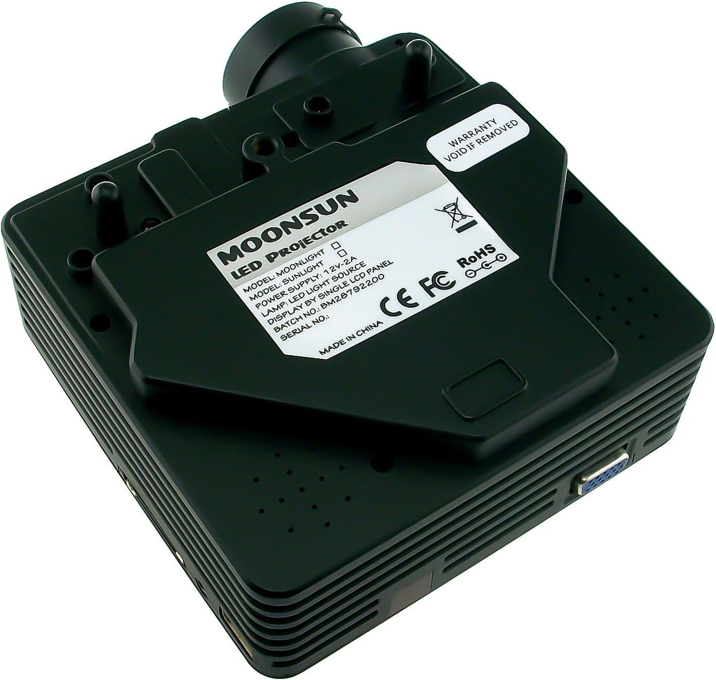 INNOLIFE 720P Mini Projector, Portable Projector for Outdoor Indoor Home, Input AV PC Laptop VGA HDMI USB SD CARD HDMI Video Gaming Console