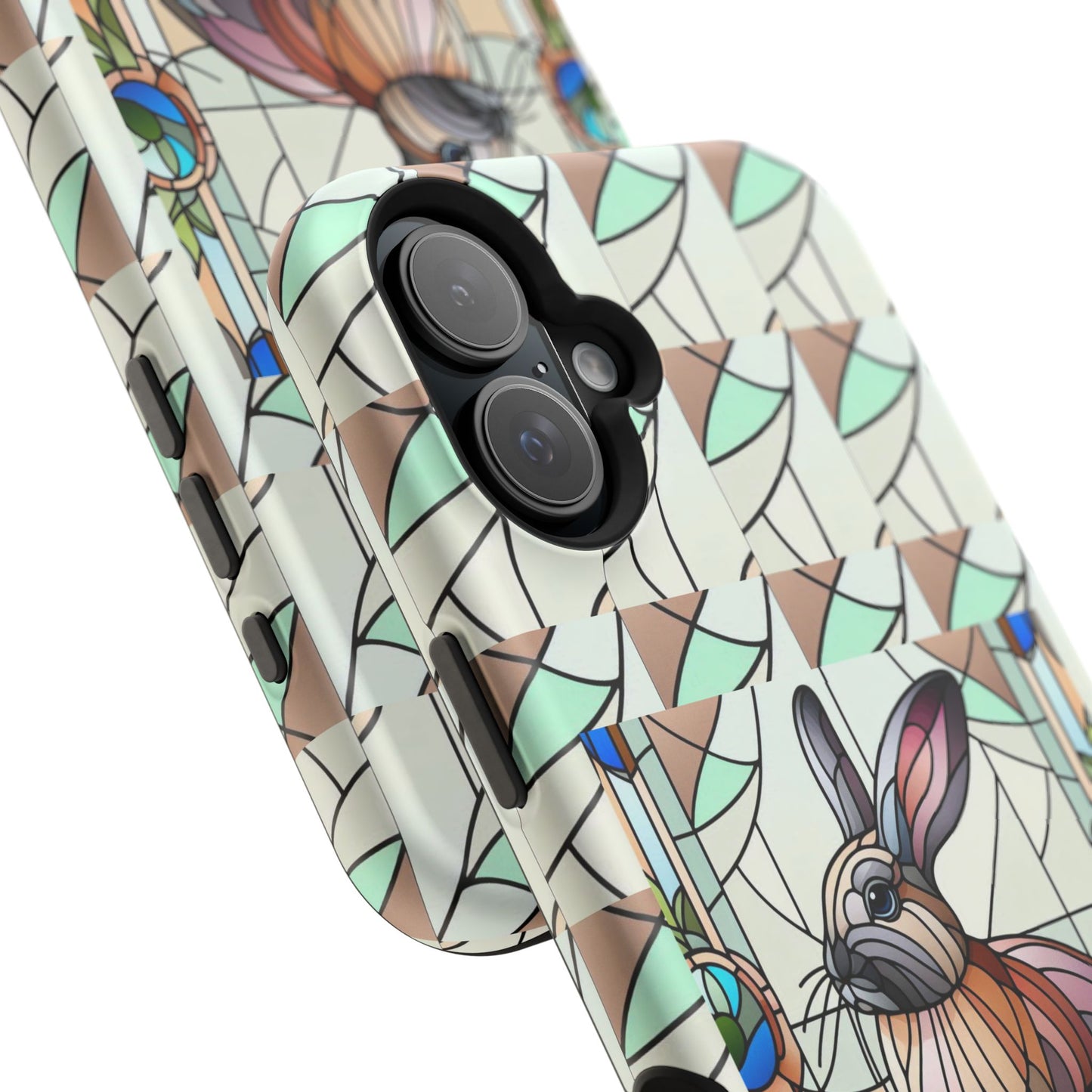 Flemish Giant Rabbit Animal Stained Glass Design Magnetic Tough Cases