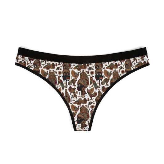 Trendy Women's Thongs Gucci-inspired African Egyptian Queen