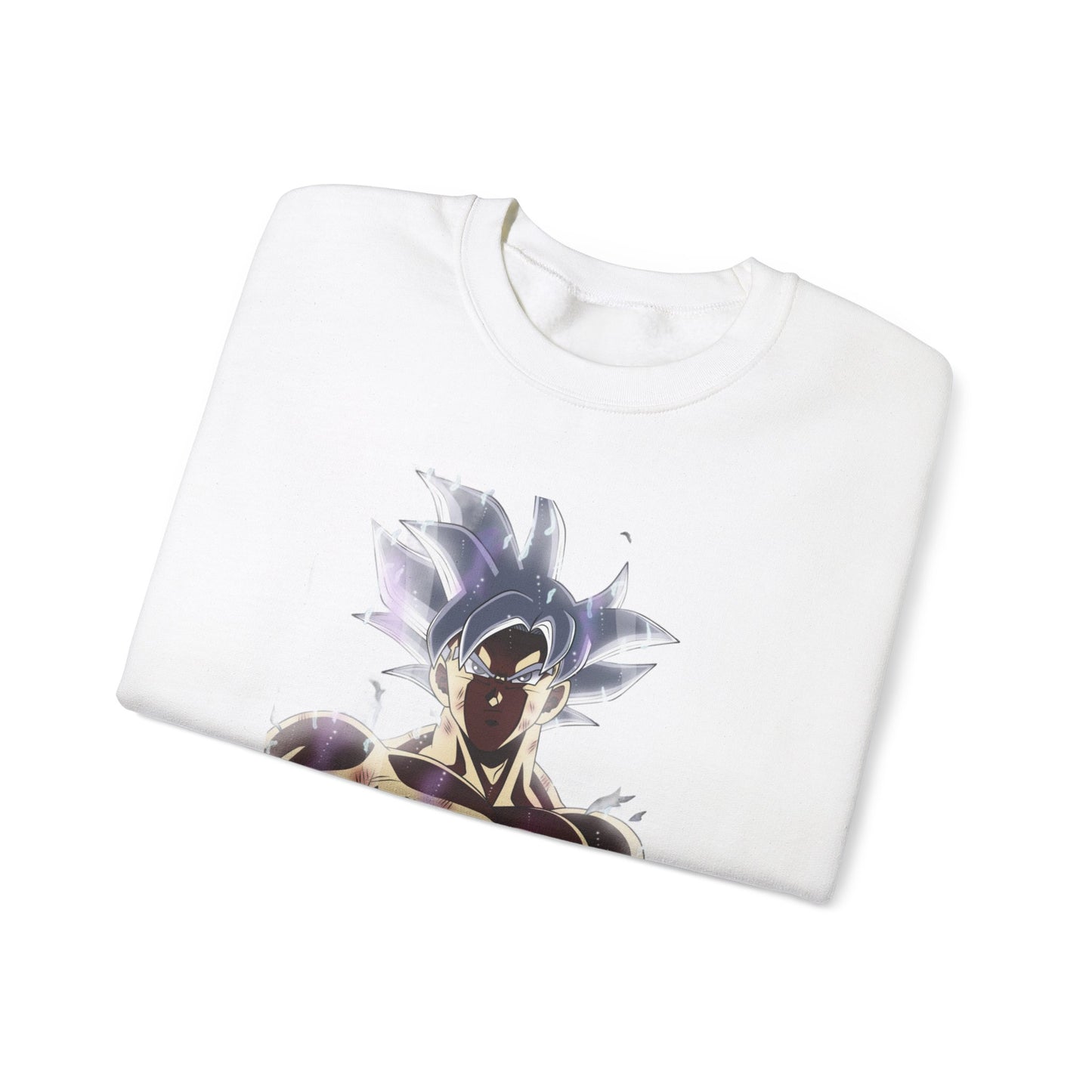 Dragon Ball Super Goku Crewneck Sweatshirt - Ultra Power White Hair Design