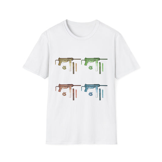 Grease Gun M3 submachine gun POP ART Unisex Softstyle T-Shirt